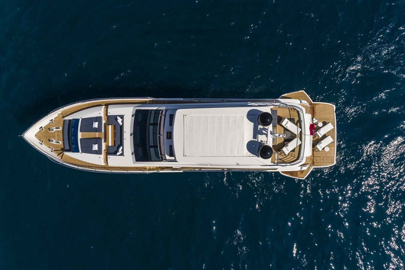 a space ship in space aboard AMIRA Yacht for Sale