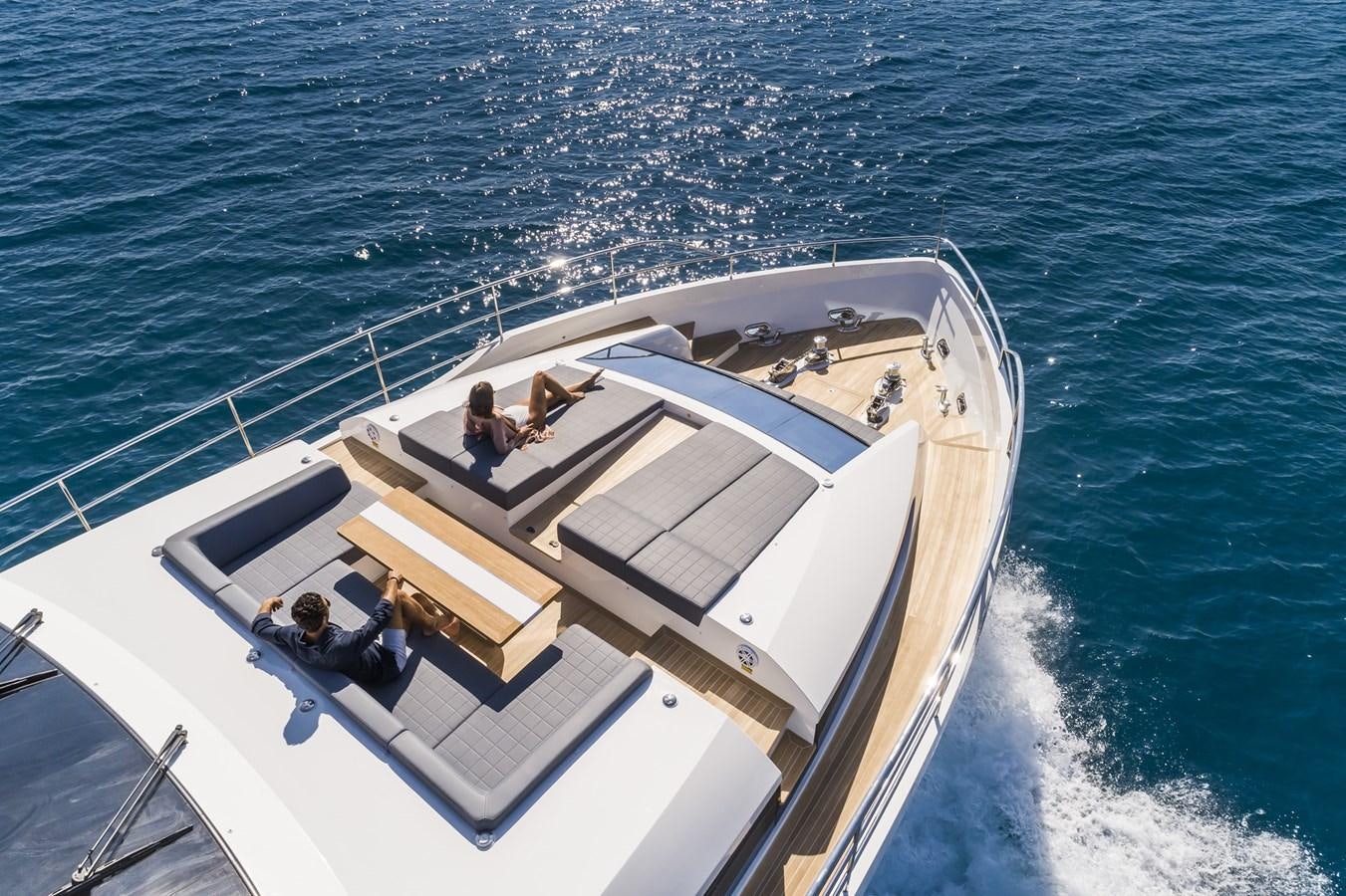 a boat on the water aboard AMIRA Yacht for Sale