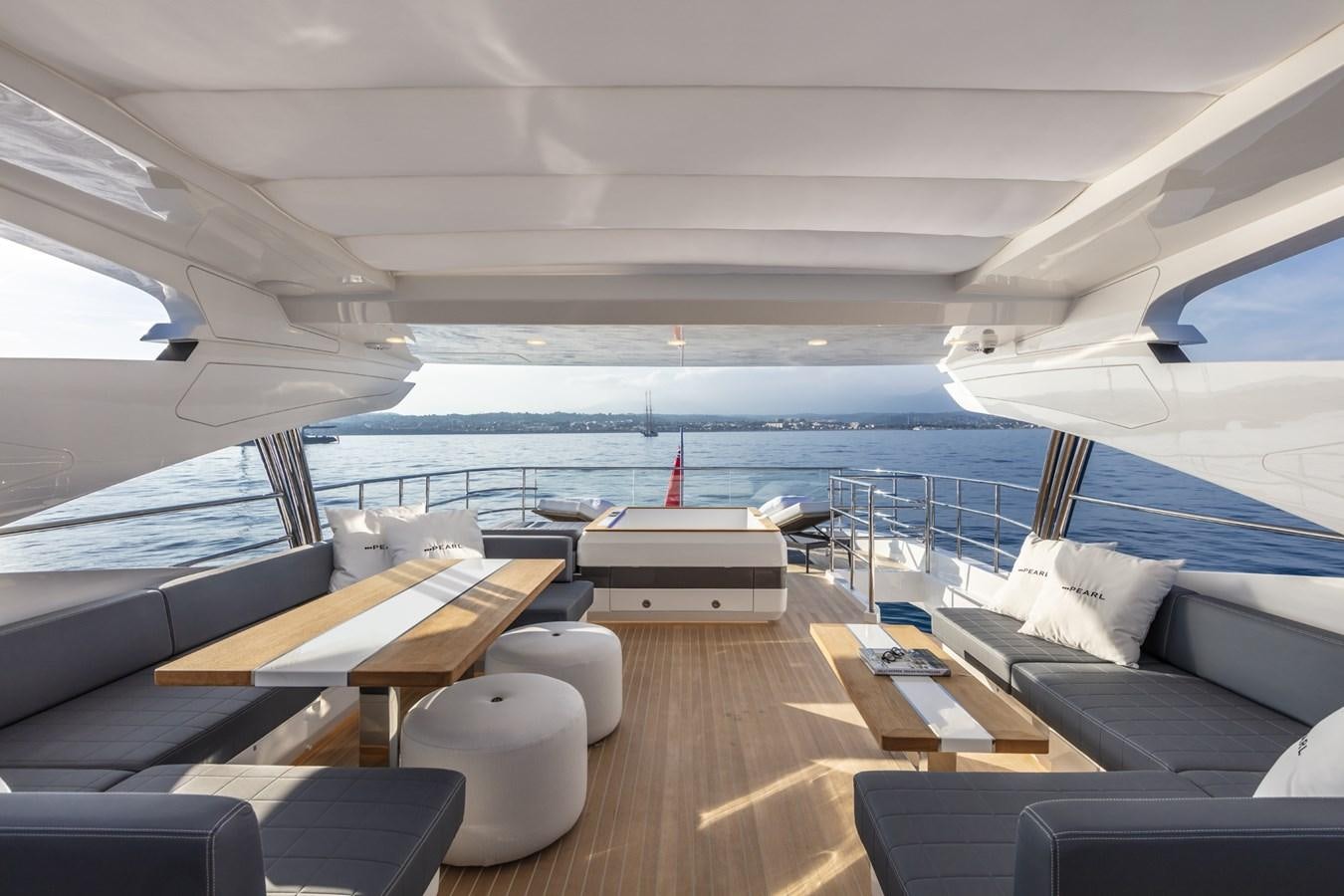 a boat on the water aboard AMIRA Yacht for Sale