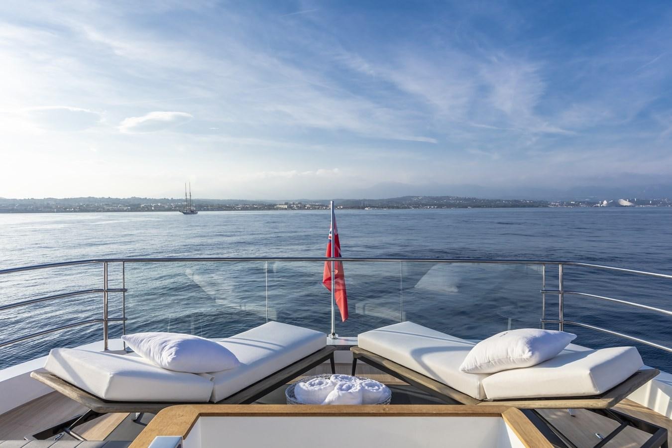 a boat on the water aboard AMIRA Yacht for Sale