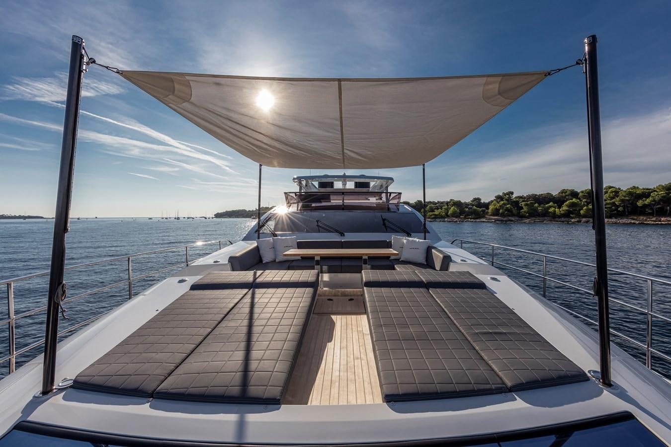 a boat on a dock aboard AMIRA Yacht for Sale