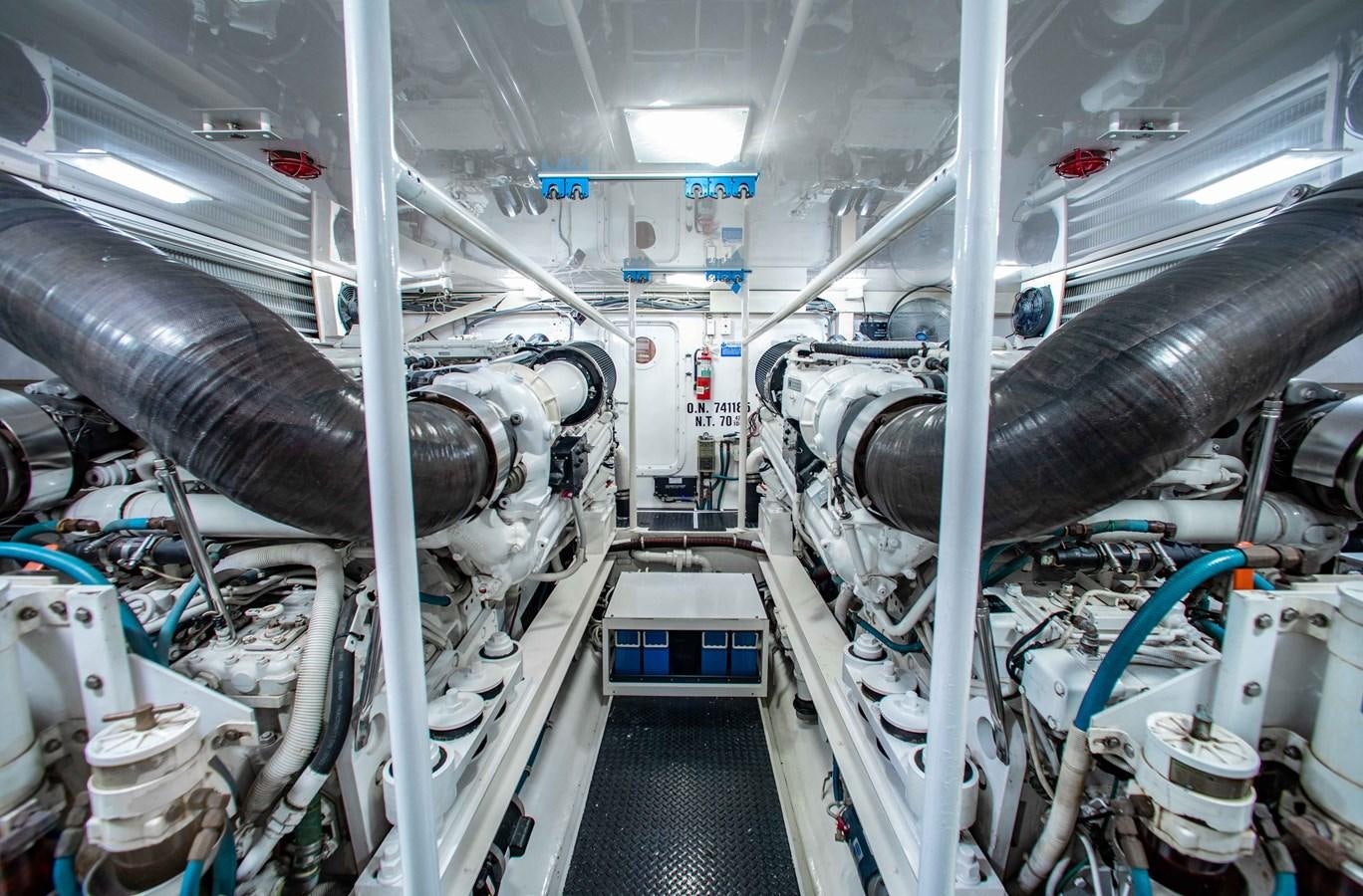 a large factory machinery aboard CURIOUS GEORGE Yacht for Sale