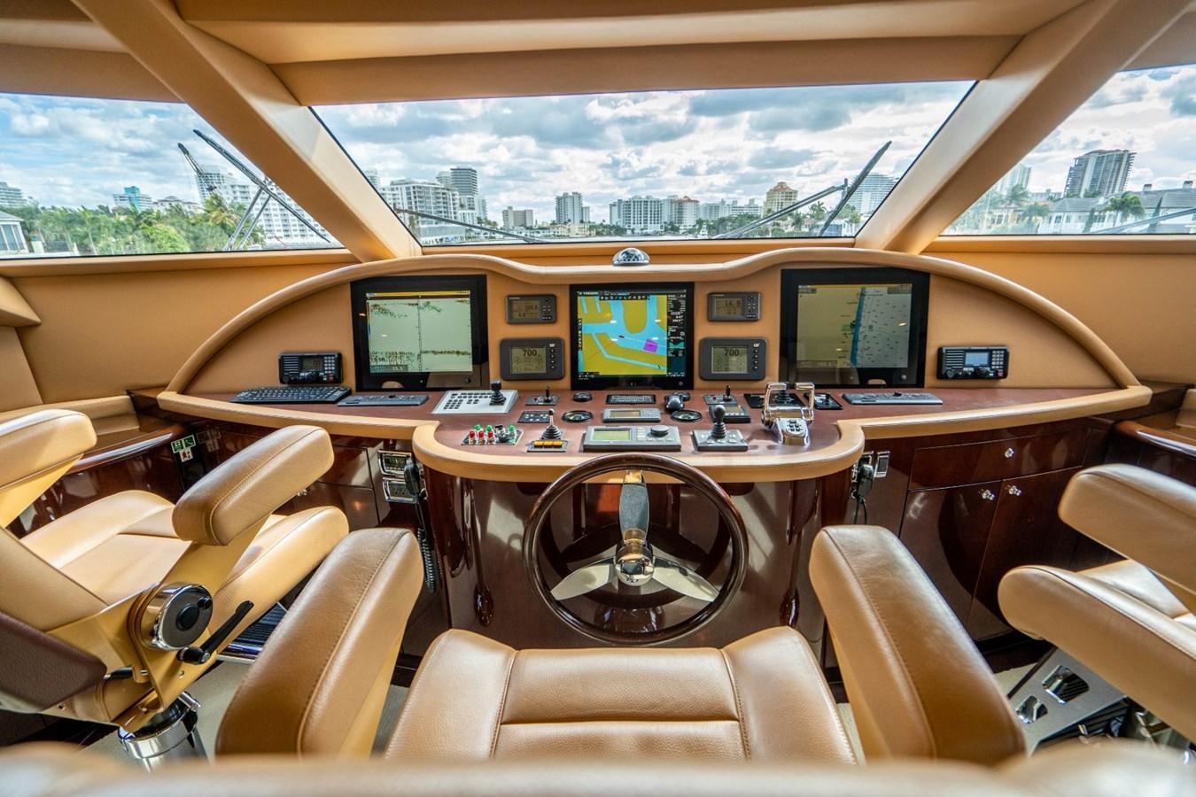inside of a vehicle aboard DREAMER Yacht for Sale