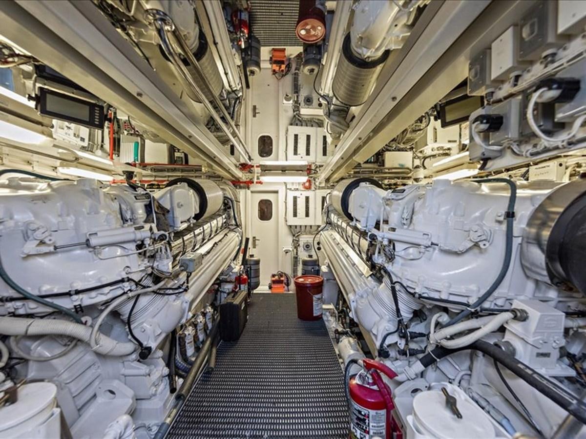 a large room with a large machine aboard EVA VII Yacht for Sale
