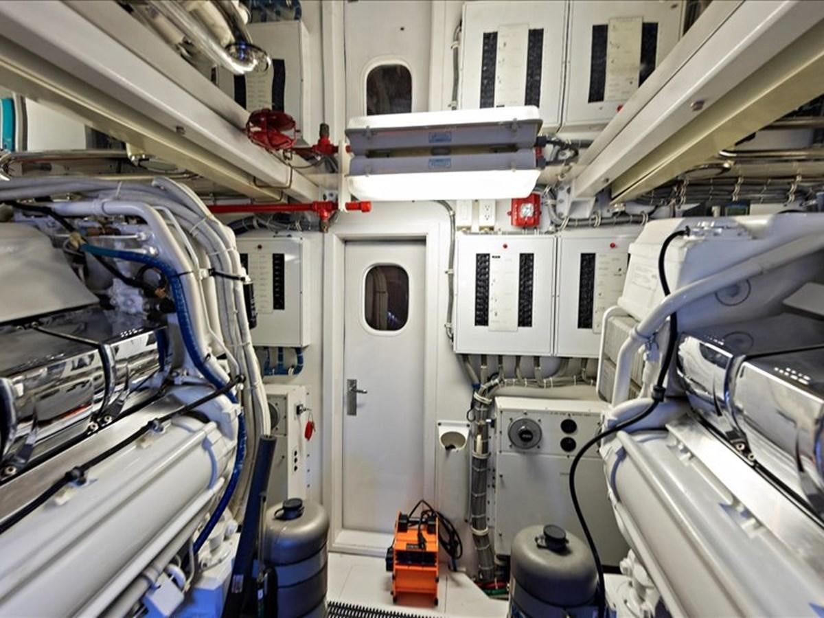 a machine inside a room aboard EVA VII Yacht for Sale