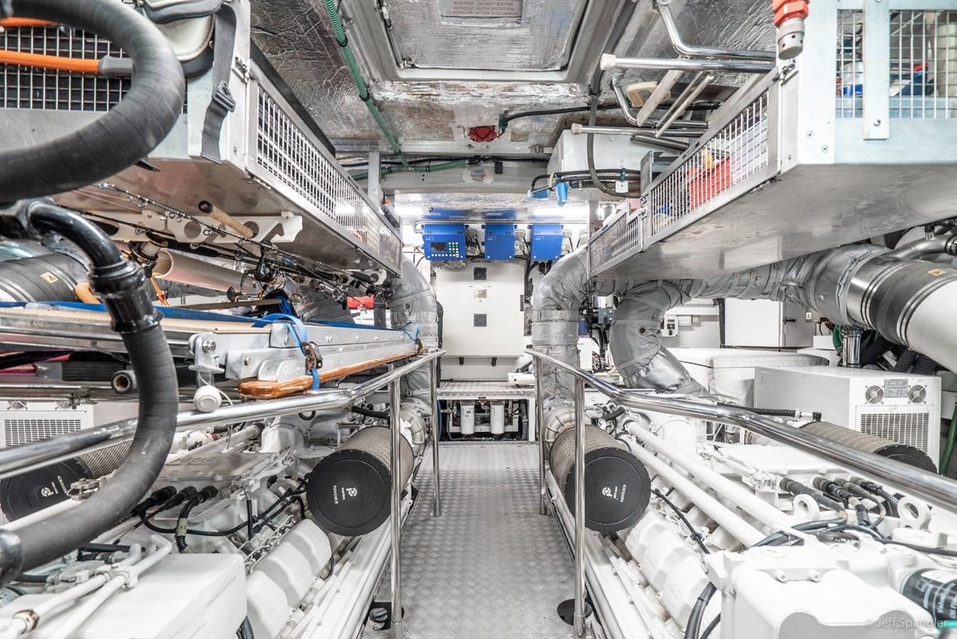 a large factory with pipes aboard NAKOA Yacht for Sale