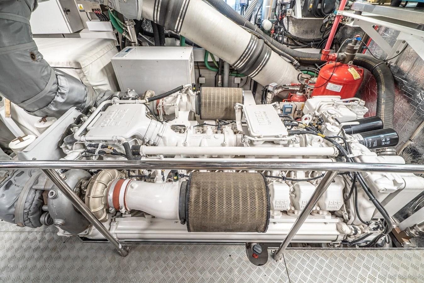 a machine with a metal frame aboard NAKOA Yacht for Sale