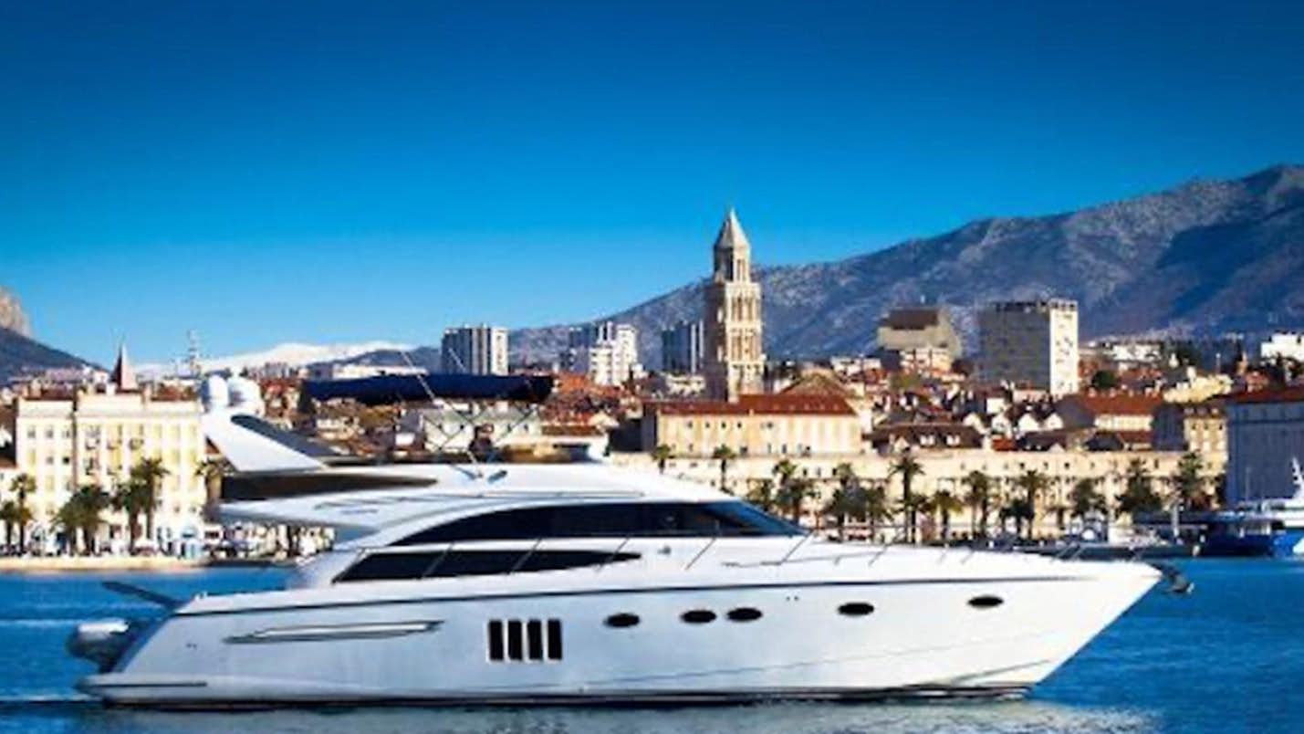 a boat in the water aboard 2008 PRINCESS 62 Yacht for Sale
