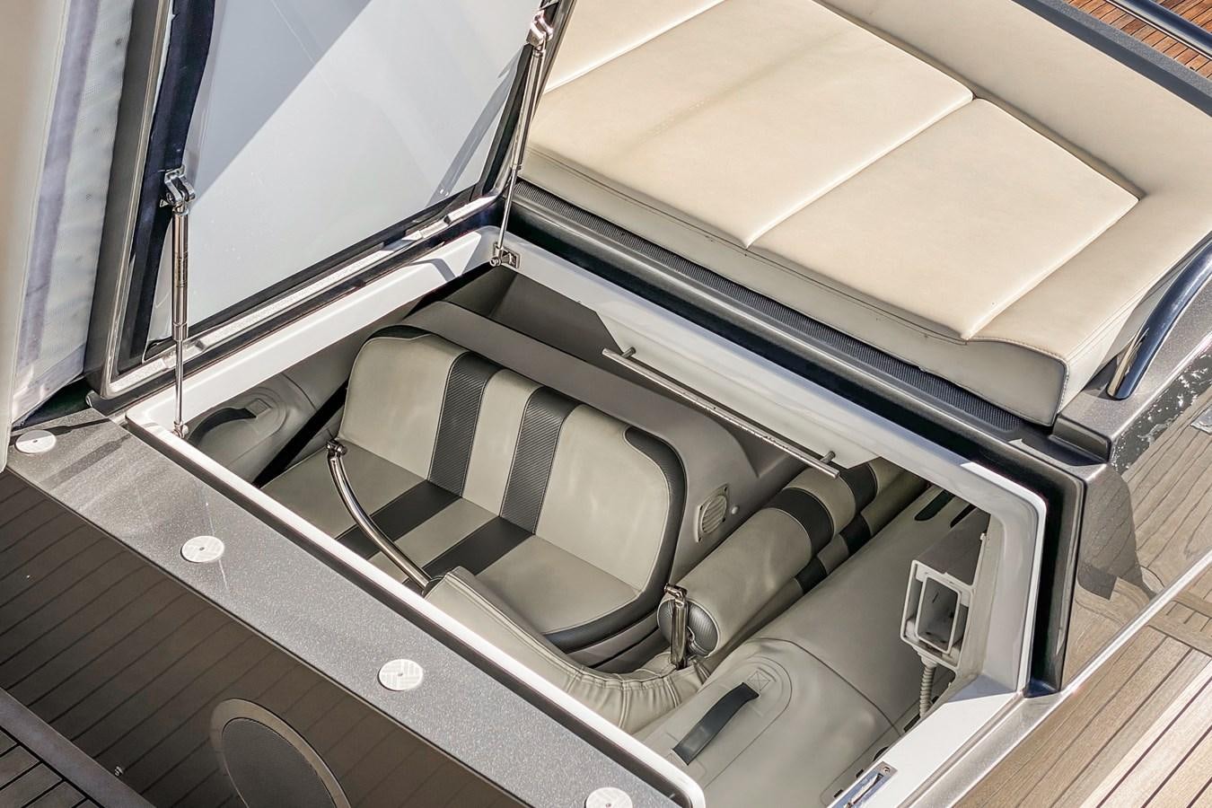 a metal box with a metal frame aboard MO T0WN Yacht for Sale