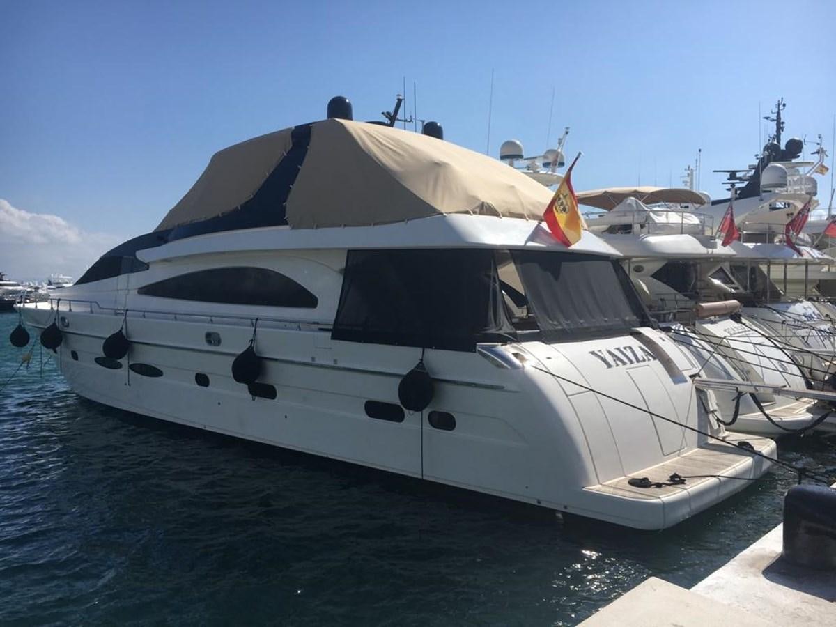 a white yacht on the water aboard YAIZA T Yacht for Sale