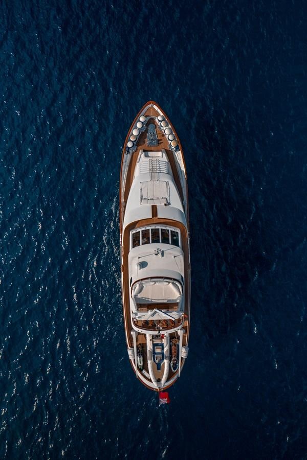 a space shuttle on a blue surface aboard ALDONZA Yacht for Sale