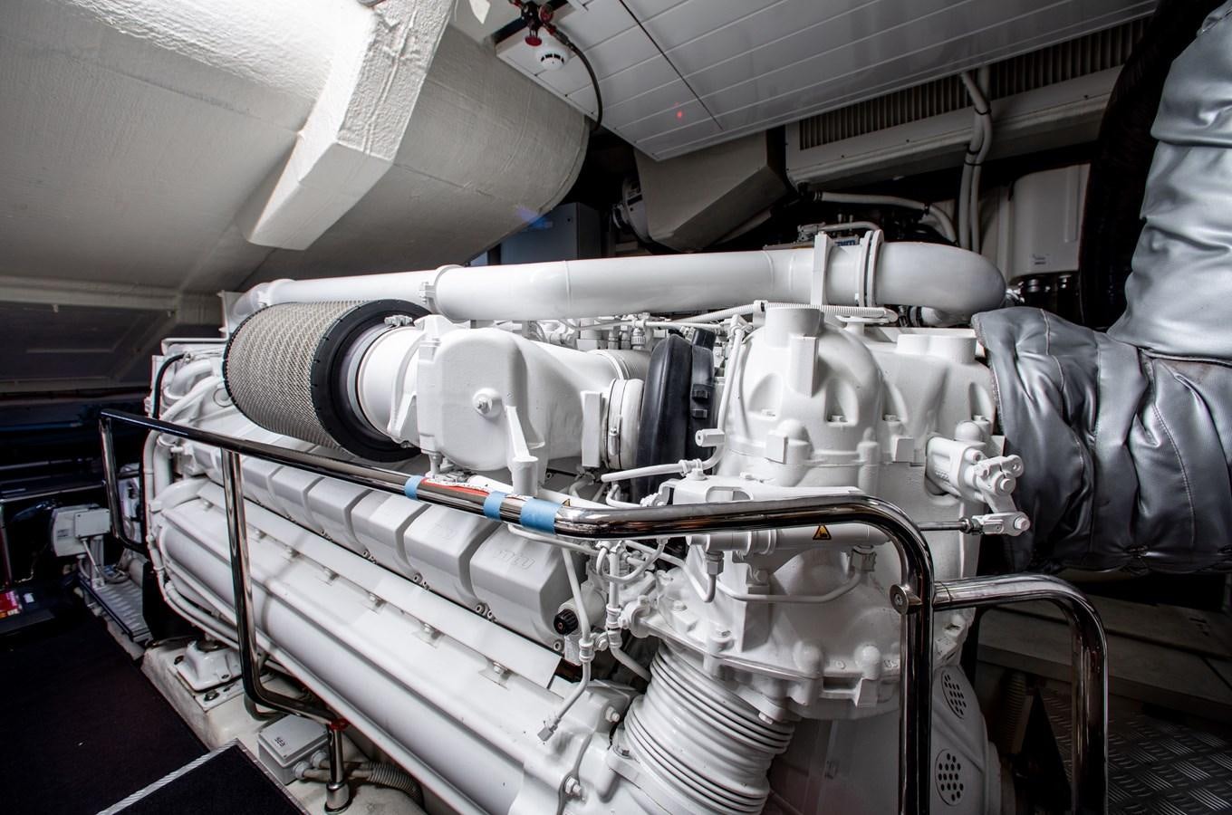 a machine with pipes aboard MOVIN DAY Yacht for Sale