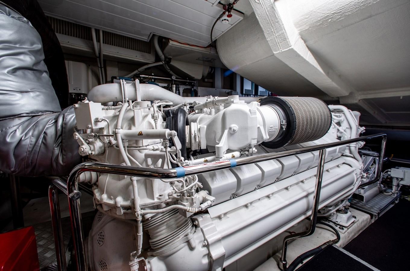 a close-up of a machine aboard MOVIN DAY Yacht for Sale