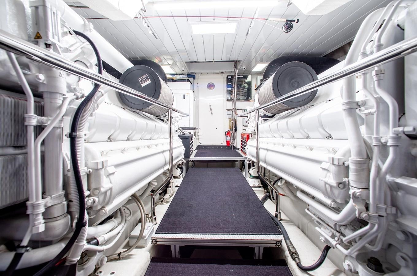 a large machine in a factory aboard MOVIN DAY Yacht for Sale