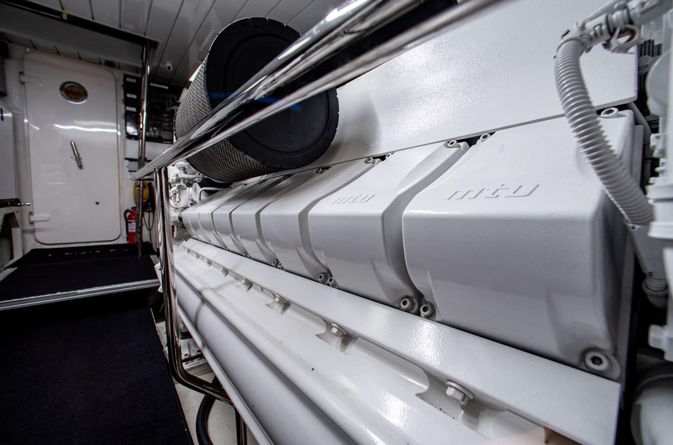 a machine in a room aboard MOVIN DAY Yacht for Sale