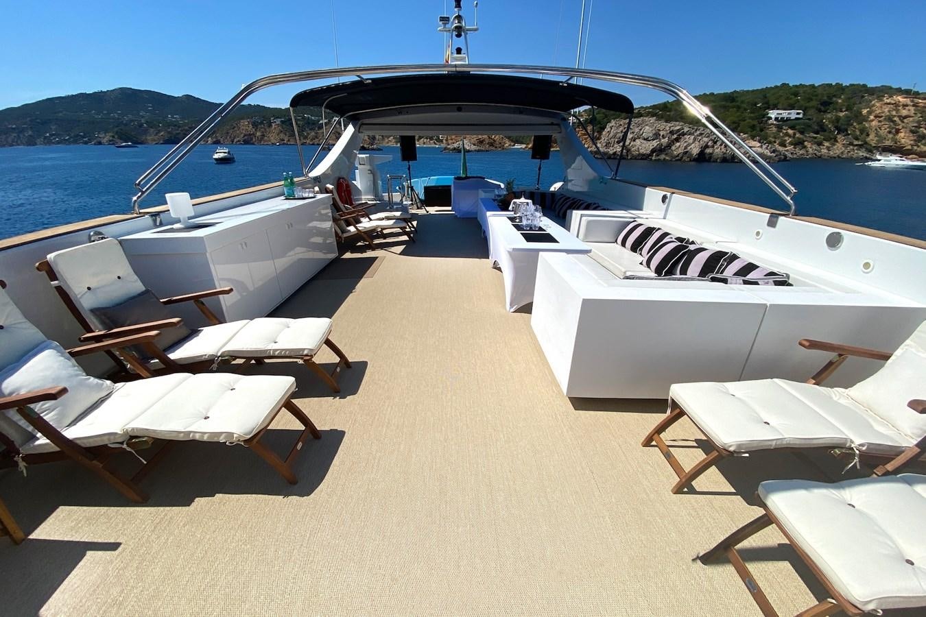 a boat on the water aboard PAULA III Yacht for Sale