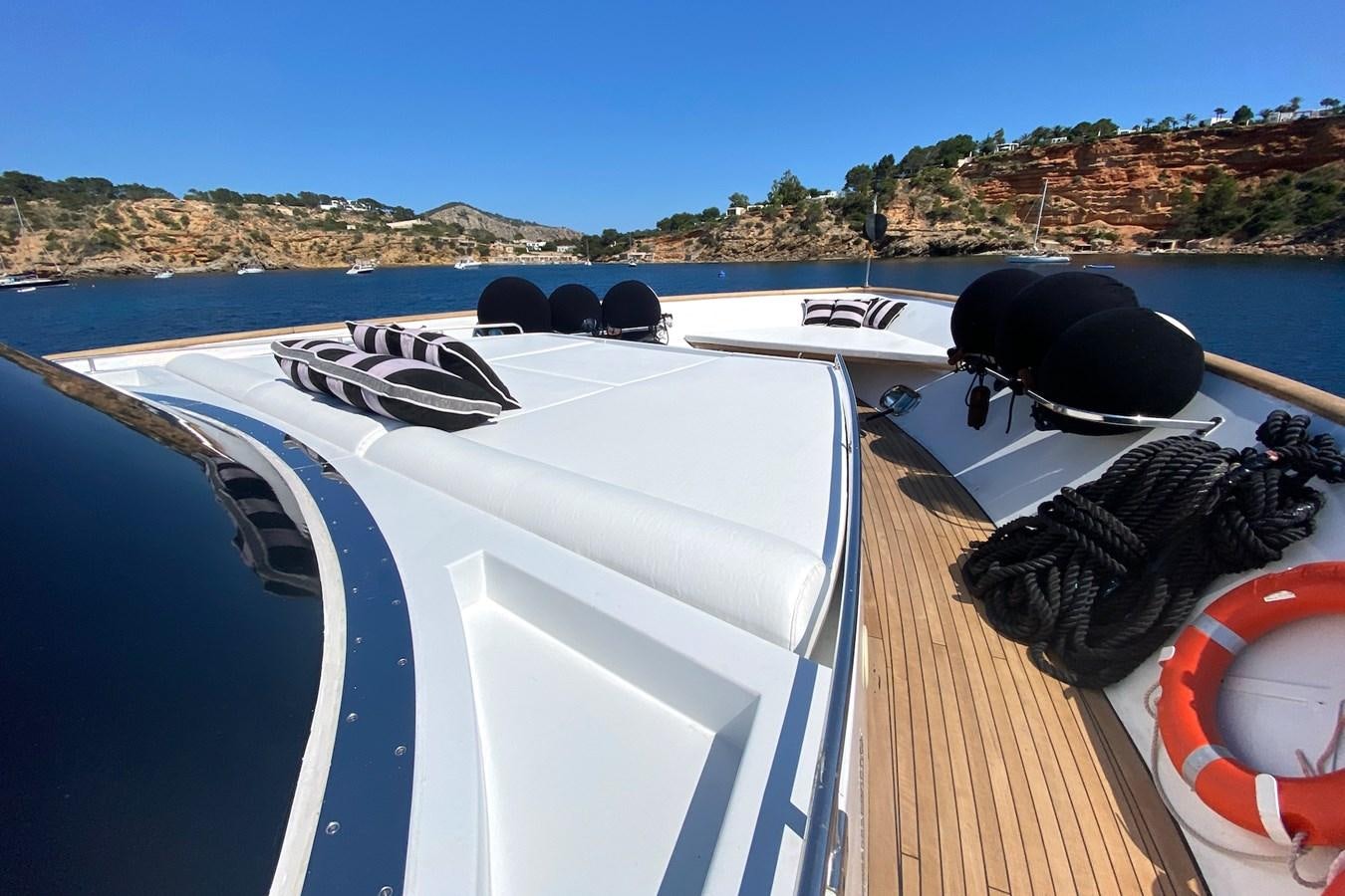 a boat on the water aboard PAULA III Yacht for Sale