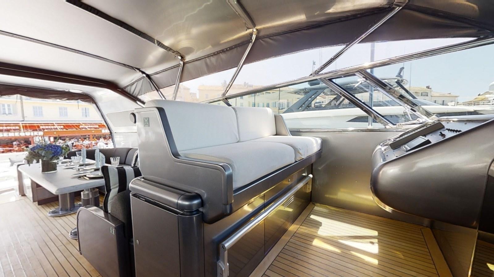 inside of a car aboard LAUREN V Yacht for Sale