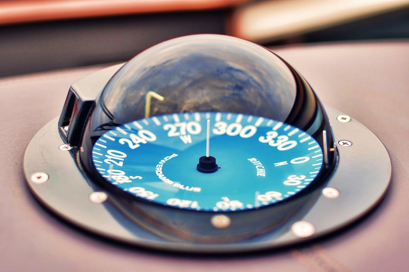 a round blue object with a white label on it aboard OSE Yacht for Sale