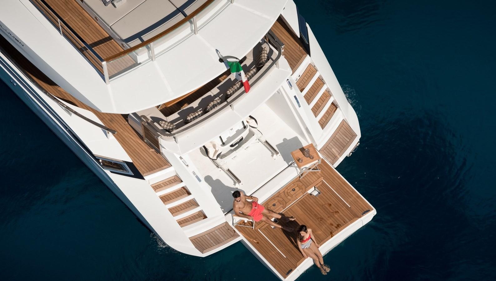 a group of people on a boat aboard YORAL Yacht for Sale