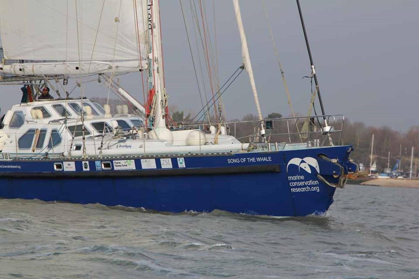 a boat on the water aboard SONG OF THE WHALE Yacht for Sale