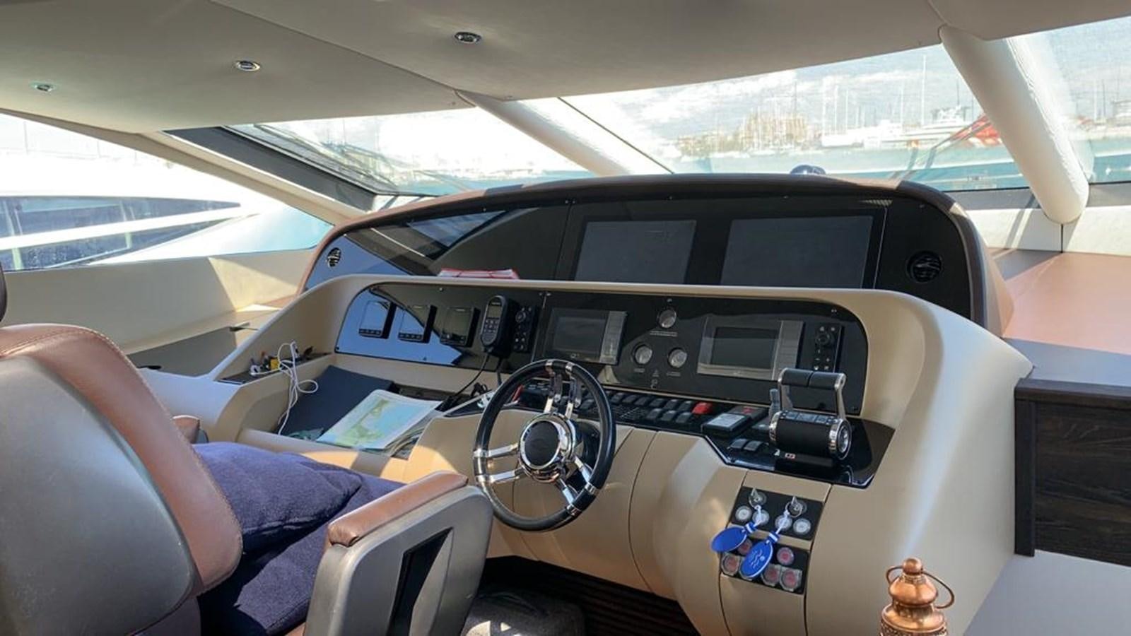 inside of a car aboard JAX OF IBIZA Yacht for Sale