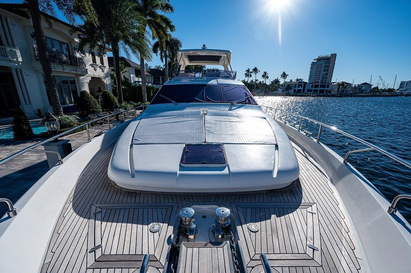 a boat on a body of water aboard FERRETTI Yacht for Sale