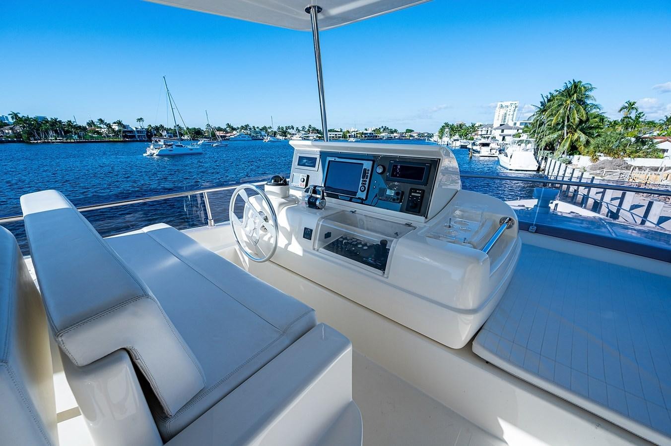 a boat on the water aboard FERRETTI Yacht for Sale