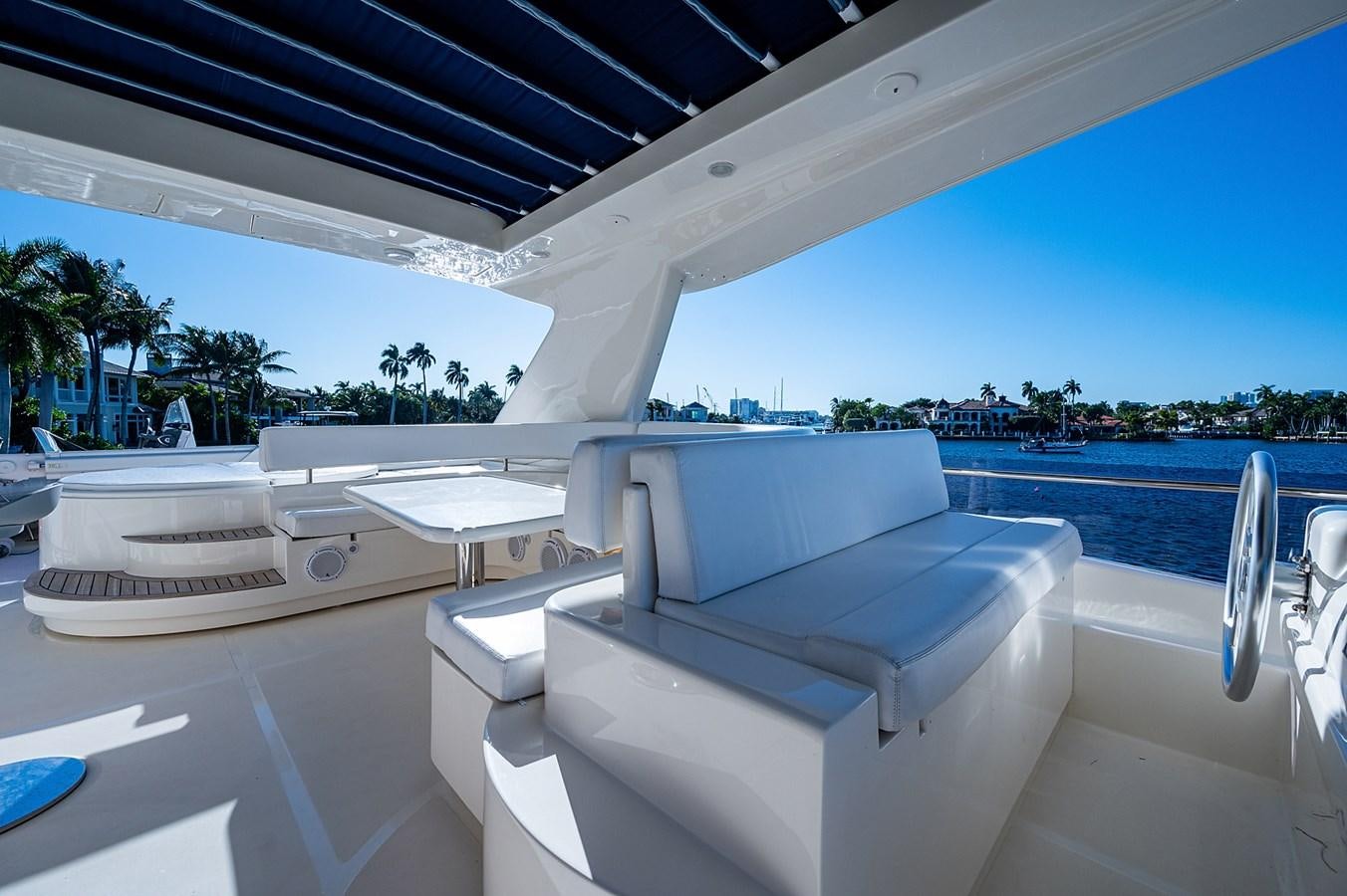 a lounge chair on a deck aboard FERRETTI Yacht for Sale