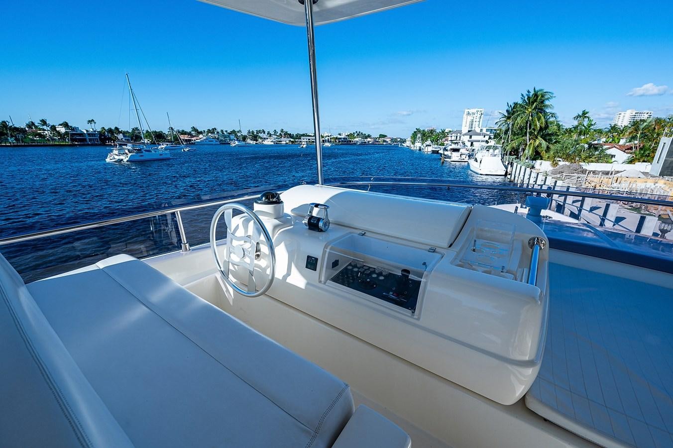 a boat on the water aboard FERRETTI Yacht for Sale
