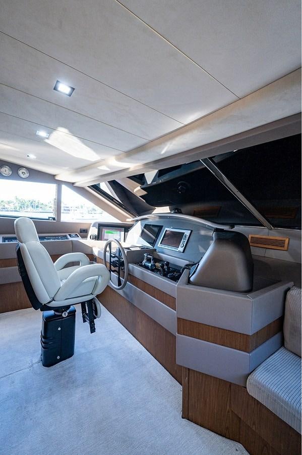 inside of a vehicle aboard FERRETTI Yacht for Sale