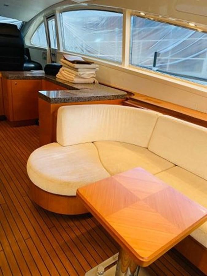 a couch in a room aboard 2008 ARNO LEOPARD Yacht for Sale