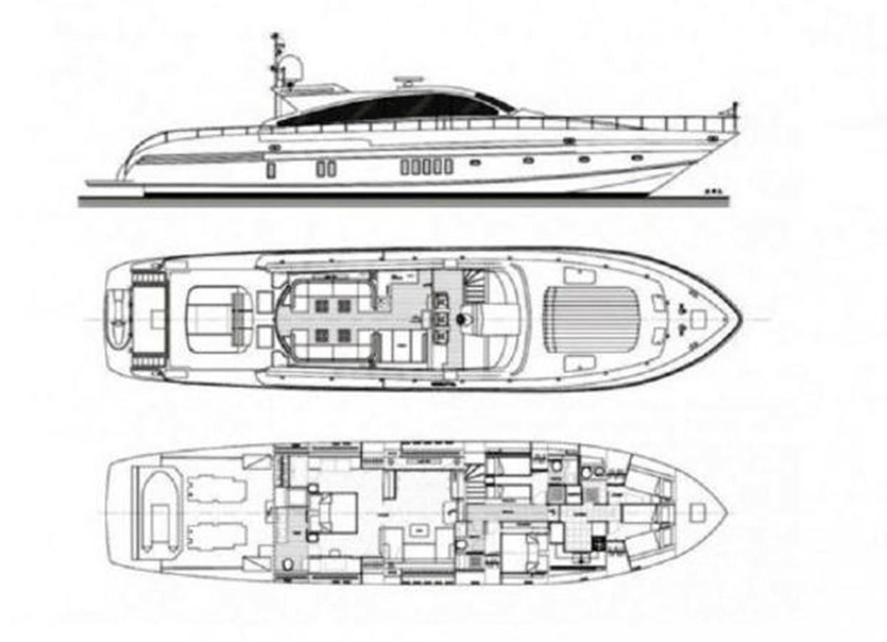 diagram, engineering drawing aboard 2008 ARNO LEOPARD Yacht for Sale