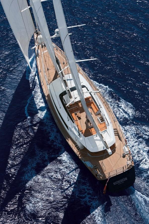 a boat on the water aboard ENTERPRISE Yacht for Sale