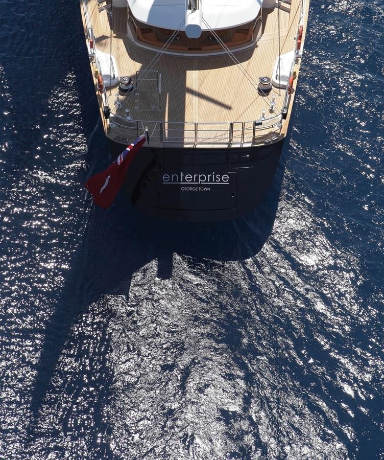 a space ship on the moon aboard ENTERPRISE Yacht for Sale