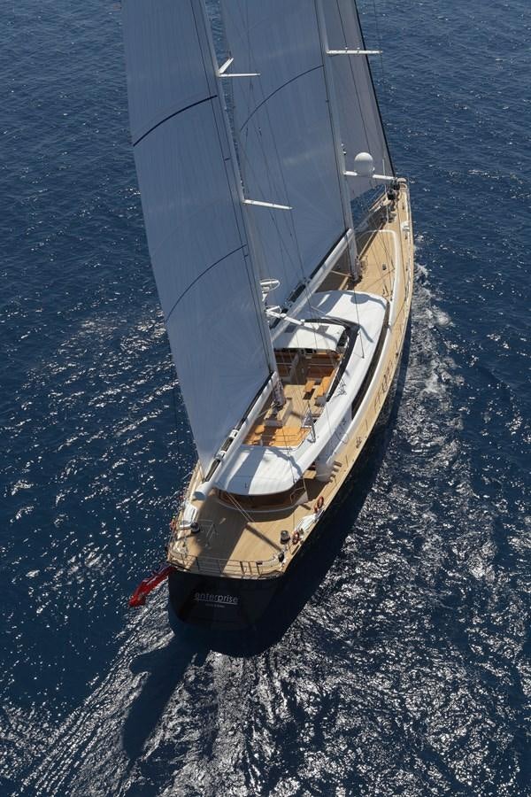 a boat on the water aboard ENTERPRISE Yacht for Sale