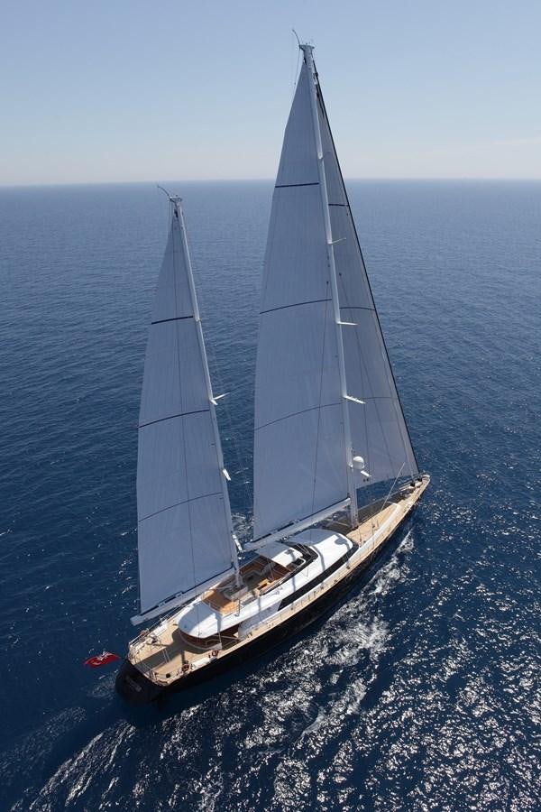 a sailboat on the water aboard ENTERPRISE Yacht for Sale