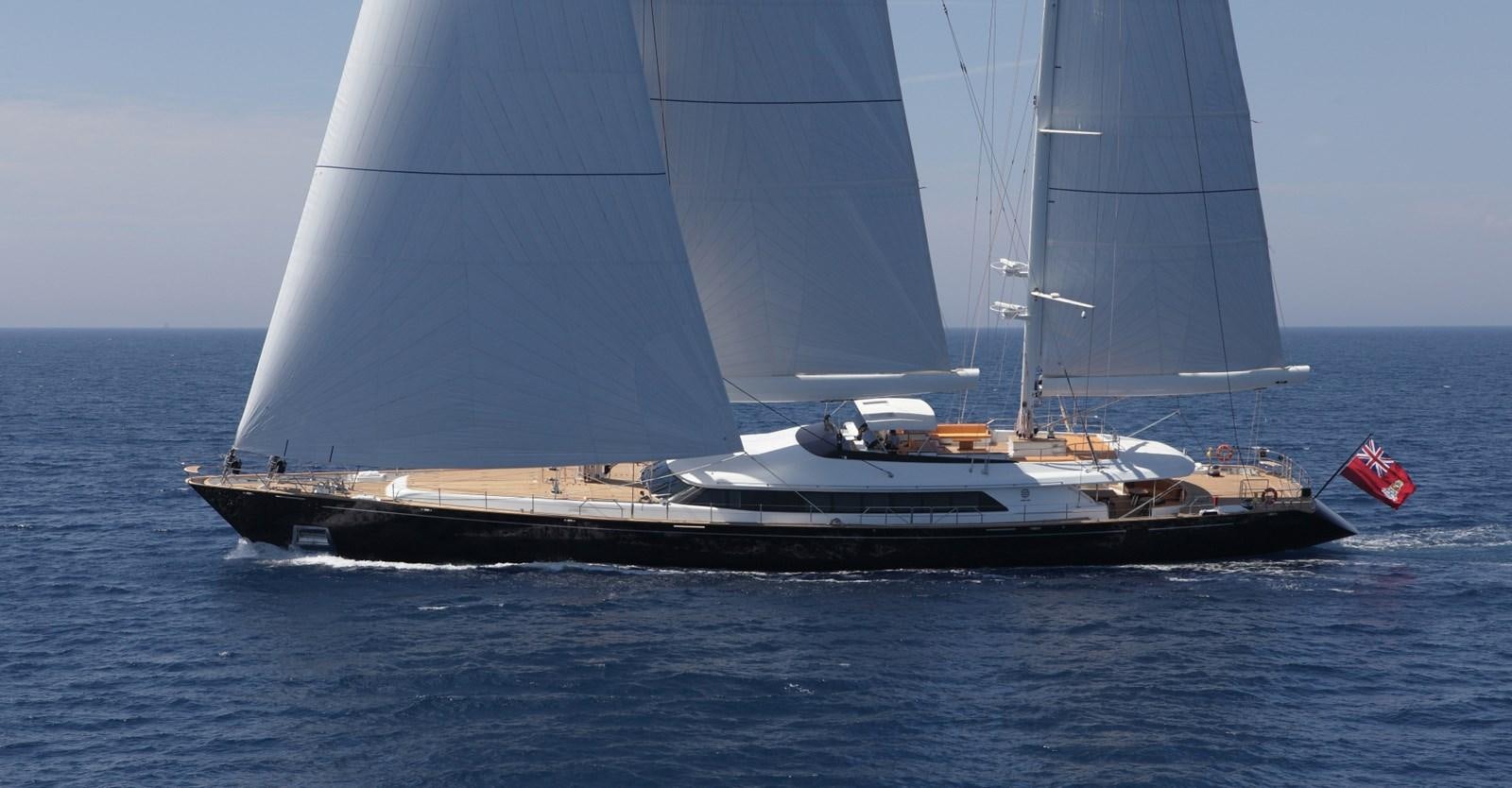 a boat sailing on the sea aboard ENTERPRISE Yacht for Sale
