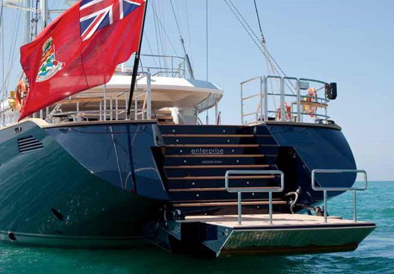 a boat on the water aboard ENTERPRISE Yacht for Sale