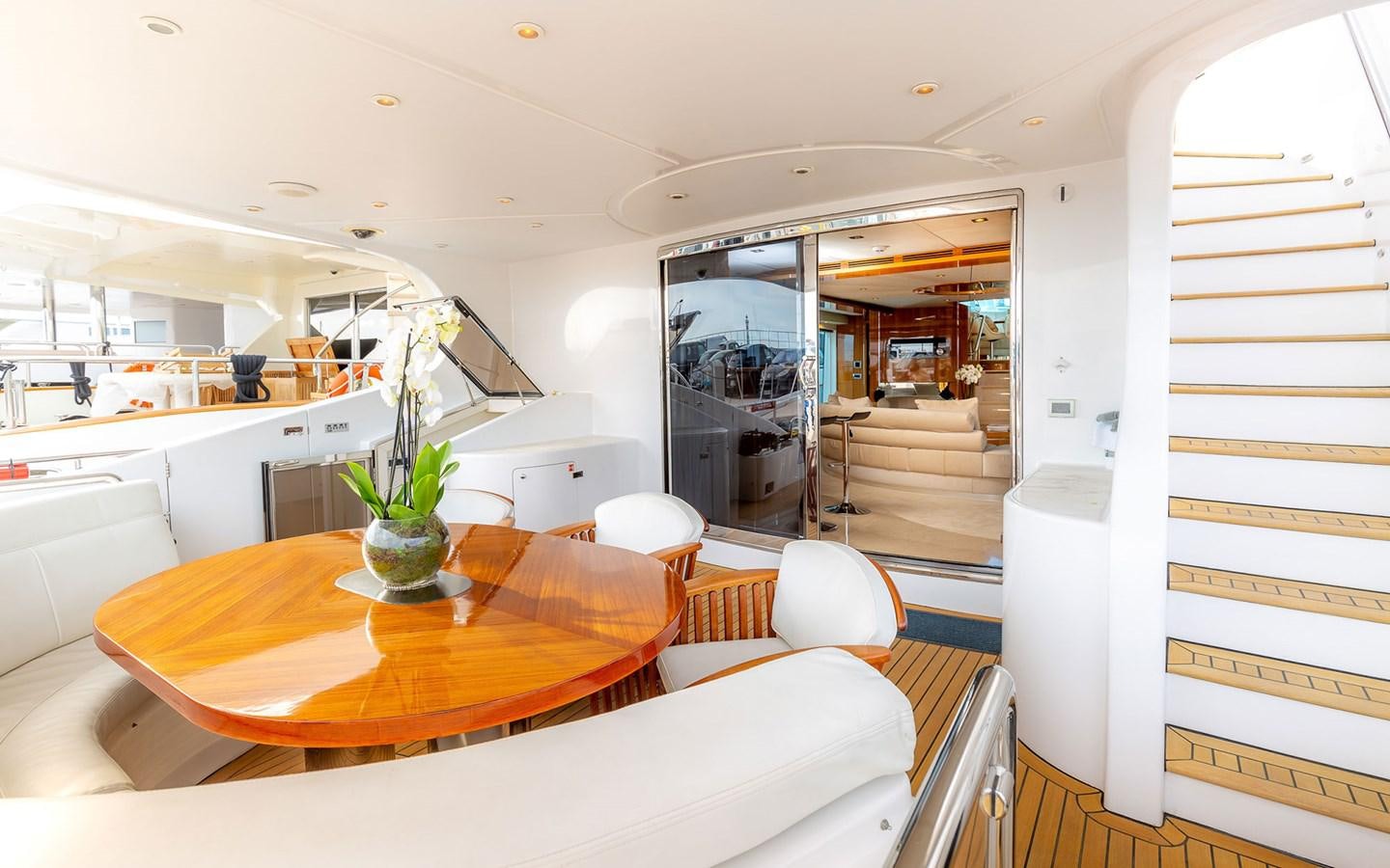 a modern looking kitchen aboard SEA BREEZE ONE Yacht for Charter