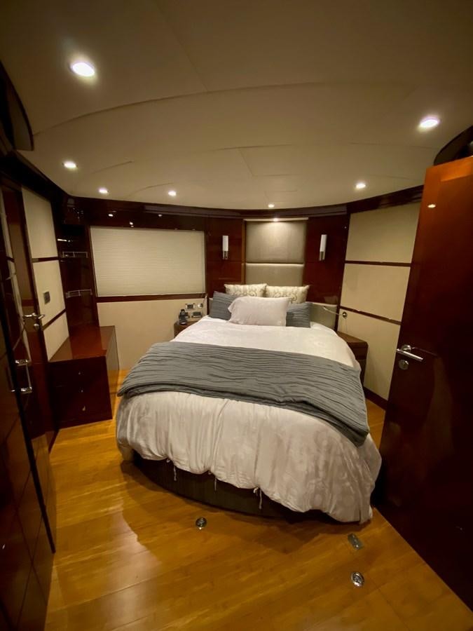 a bed in a room aboard SERDAL Yacht for Sale
