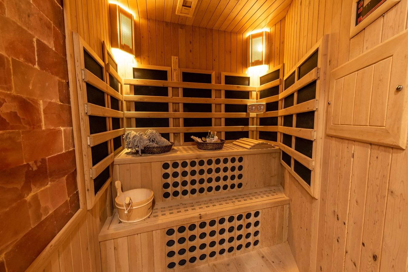 a bed in a room aboard ARESTEAS Yacht for Sale