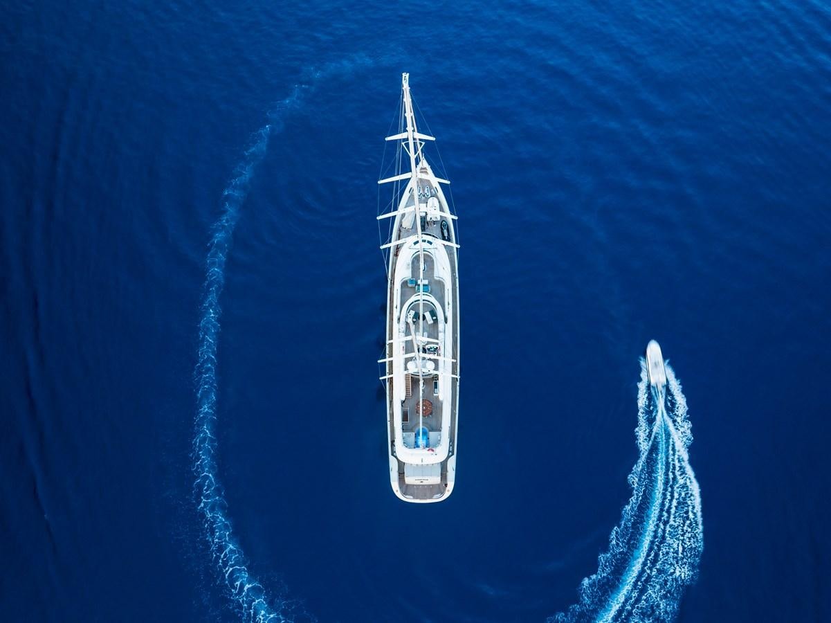 a boat in the water aboard ARESTEAS Yacht for Sale