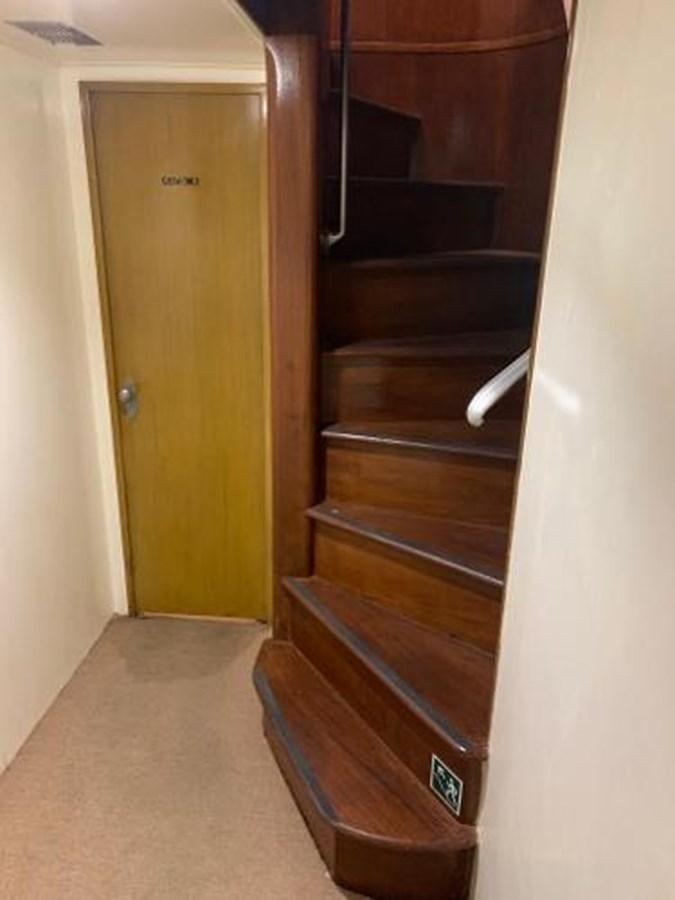 a wooden door with a wood frame aboard 1960 CUSTOM CRUISER  Yacht for Sale