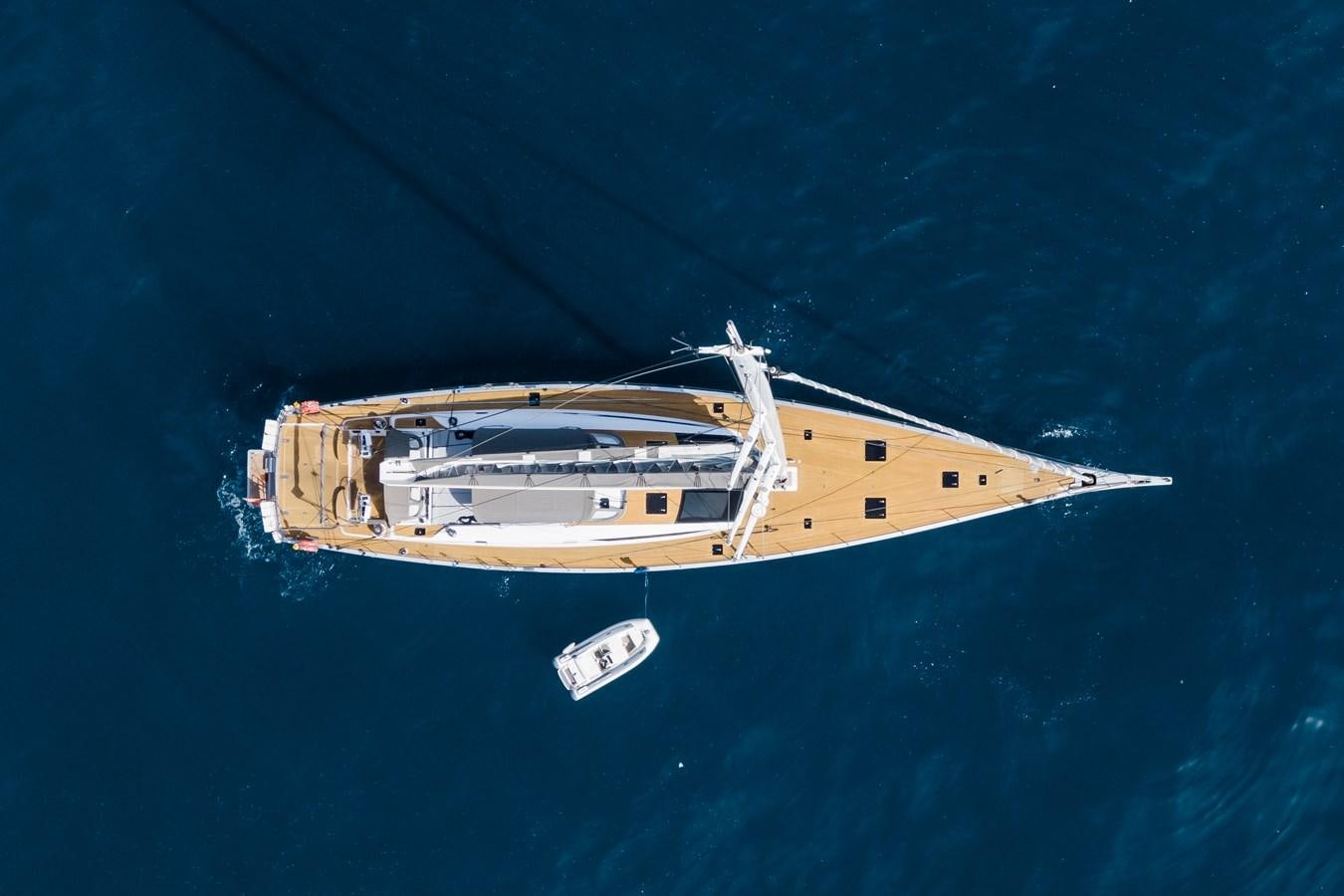 a ship in the water aboard SHADOW Yacht for Sale