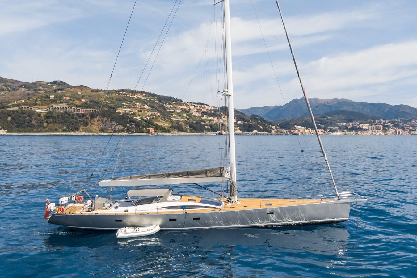 a boat on the water aboard SHADOW Yacht for Sale