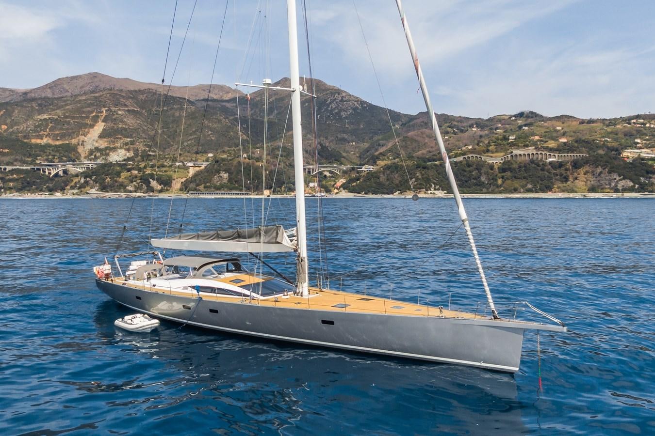 a sailboat on the water aboard SHADOW Yacht for Sale