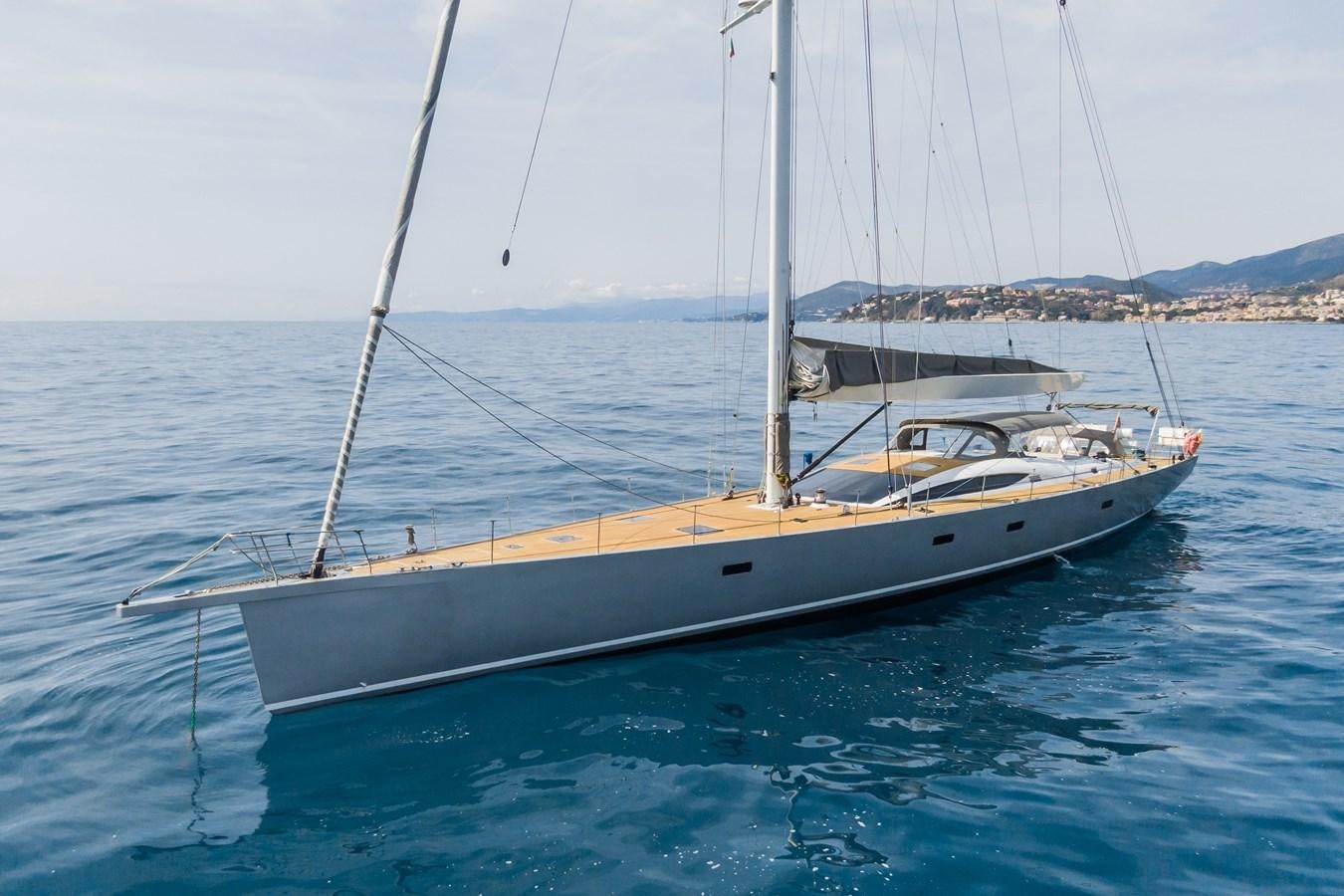 a sailboat on the water aboard SHADOW Yacht for Sale