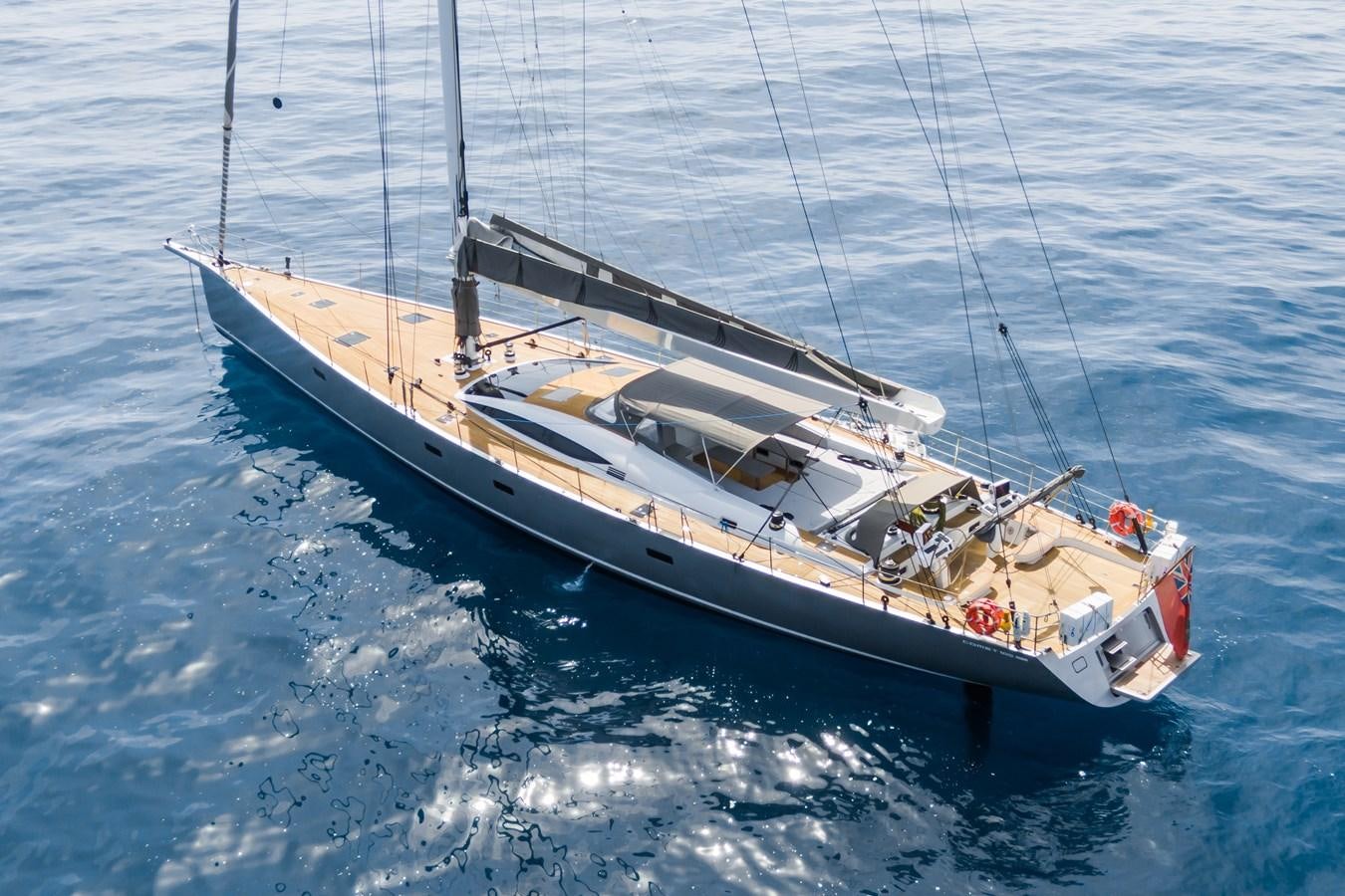 a boat in the water aboard SHADOW Yacht for Sale