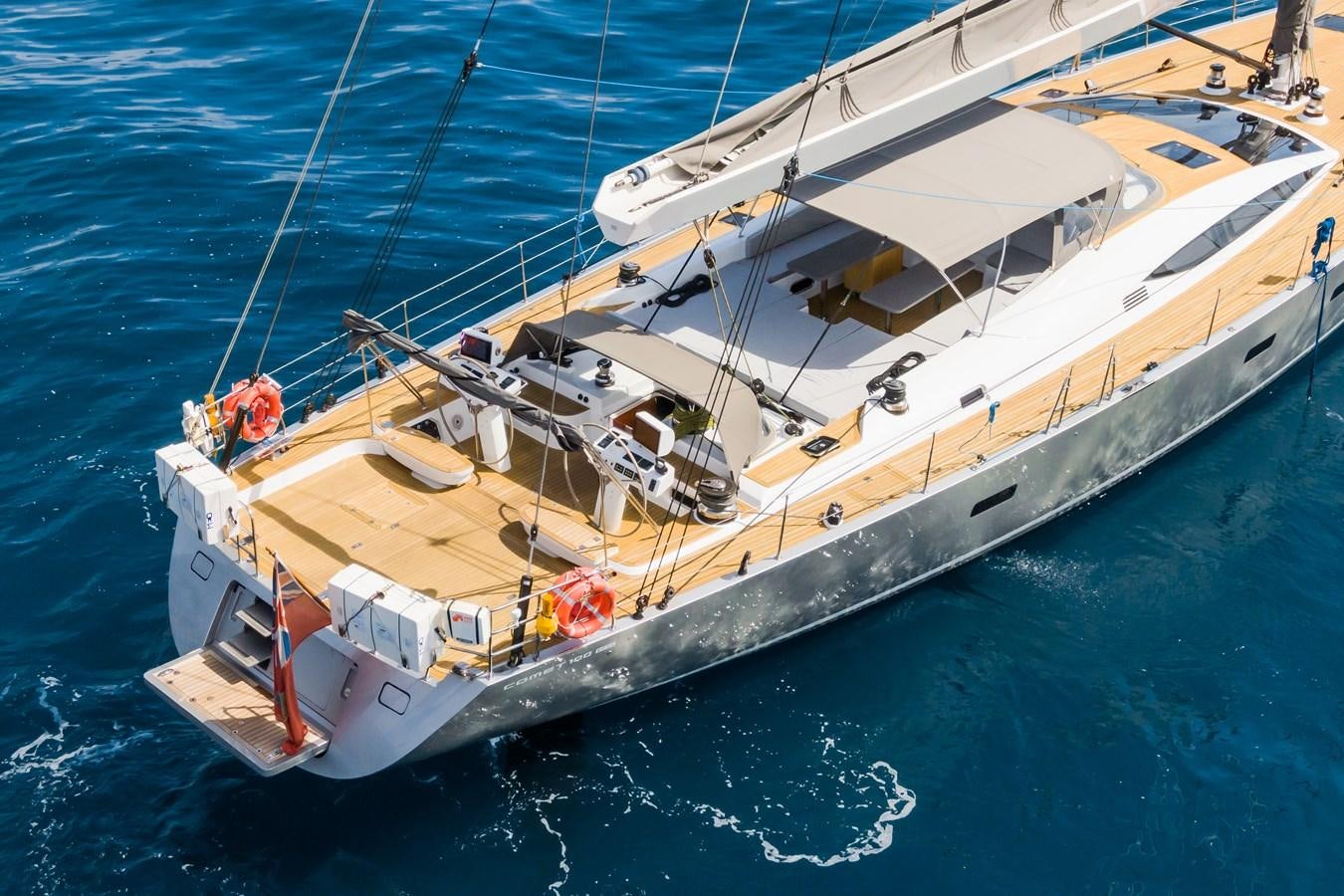 a boat on the water aboard SHADOW Yacht for Sale